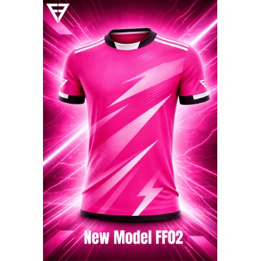 Maillot FF02 rose/blanc