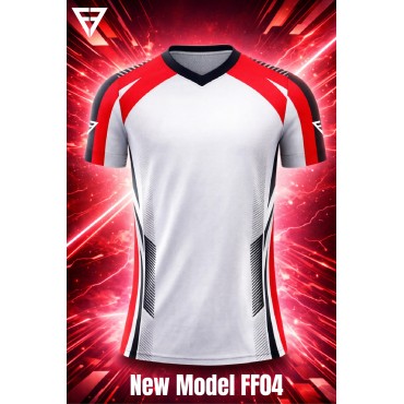 Jersey FF04 white/red/black