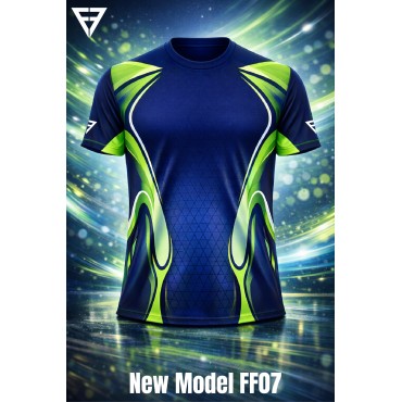 Maillot FF07 navy/vert