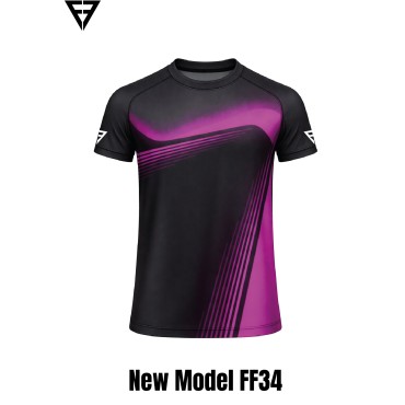 Maillot FF34 noir/rose