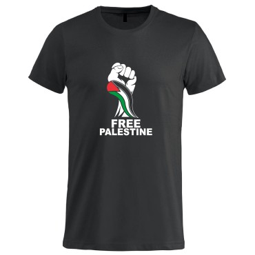 T-Shirt FREE PALESTINE schwarz
