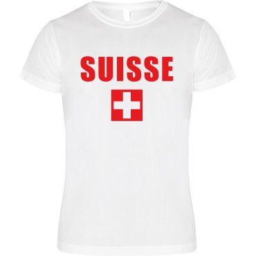 T-Shirt SUISSE bianca