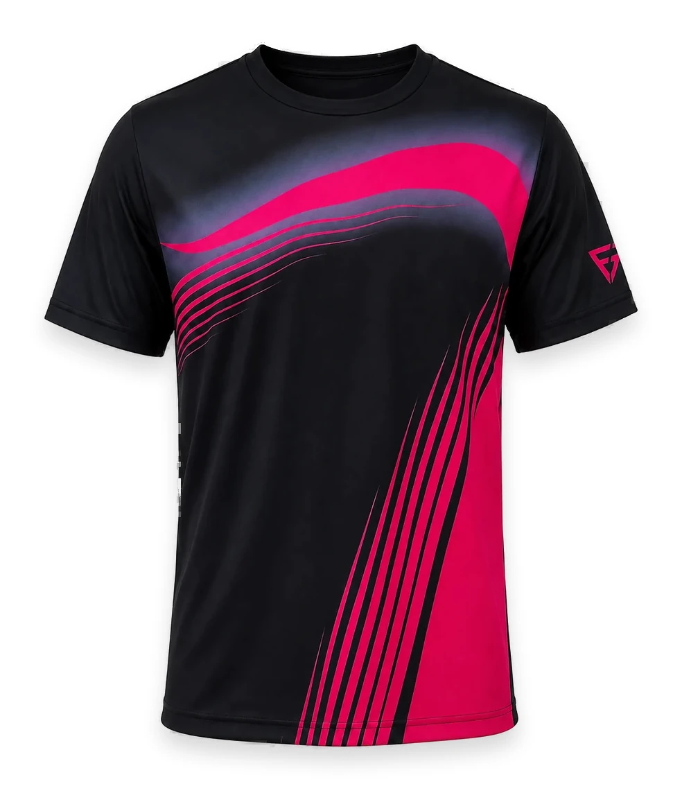 Maillot Onde Noire Rose