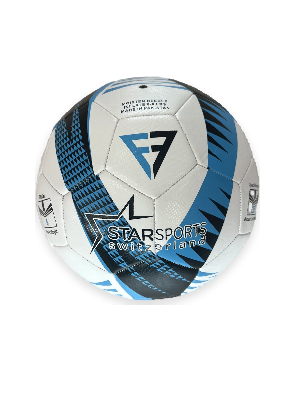 Ballon football bleu